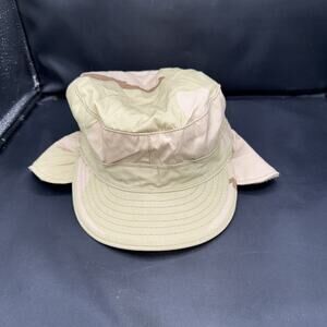 Vintage 1989 US Military USGI 3 Color Desert Camo Patrol Cap Hat Equa Size 7 1/2